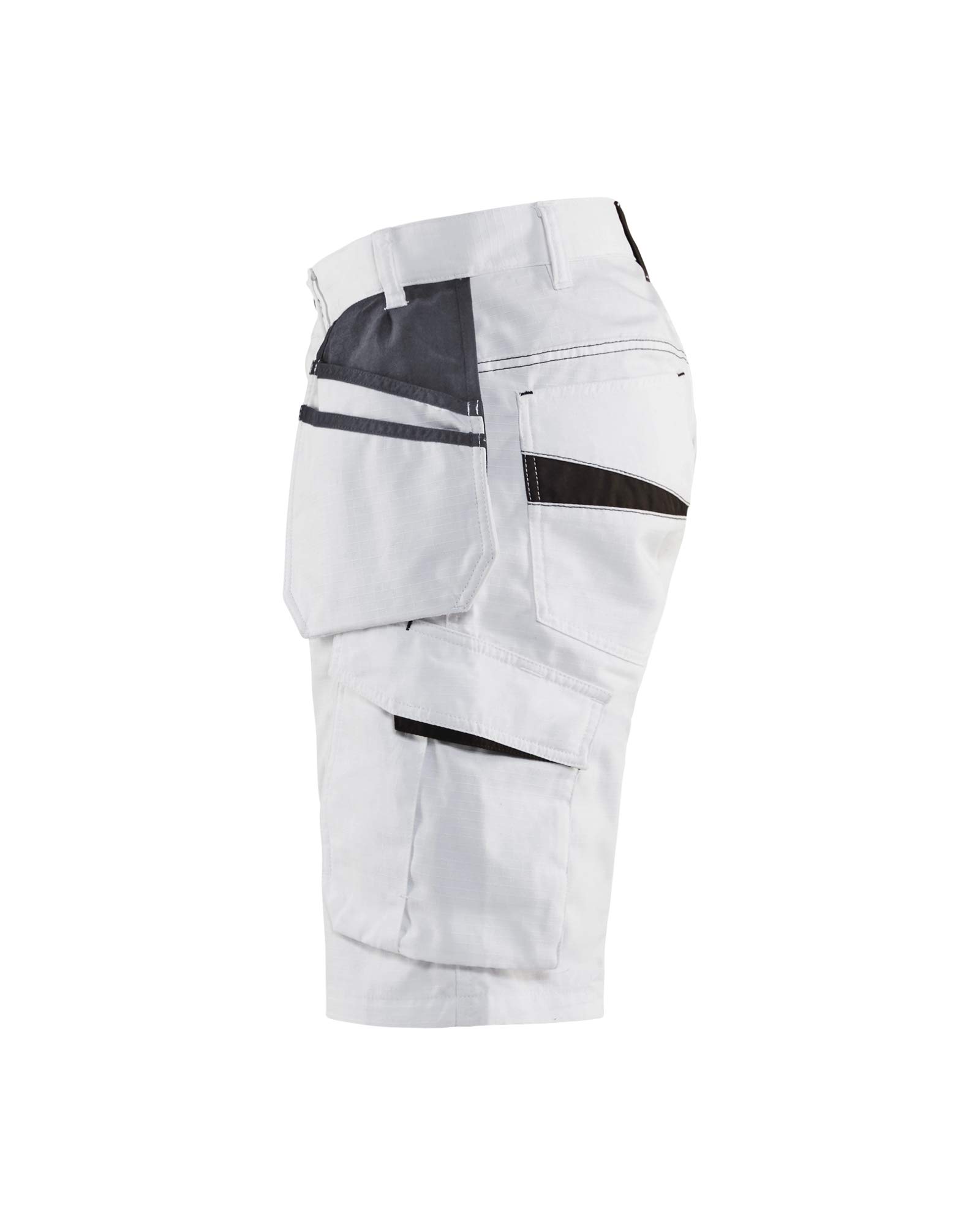 Blaklader 109913301098 Maler Shorts mit Stretch, Weiß/Dunkelgrau