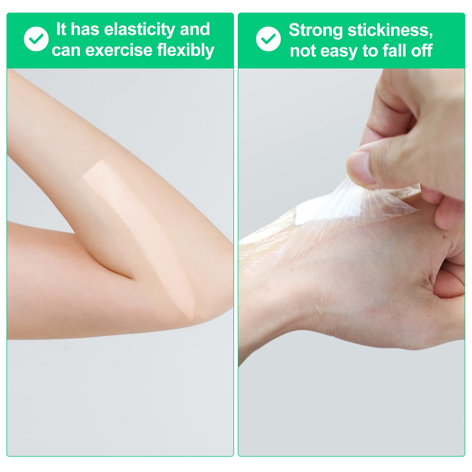 Pansement Tatouage Waterproof,Transparent Pansement Bandage,Imperméable Tatouées Bandage,bandage Imperméable Transparent,pour Tatouages,Plaies,et Protection de la Peau (10cm*5m)