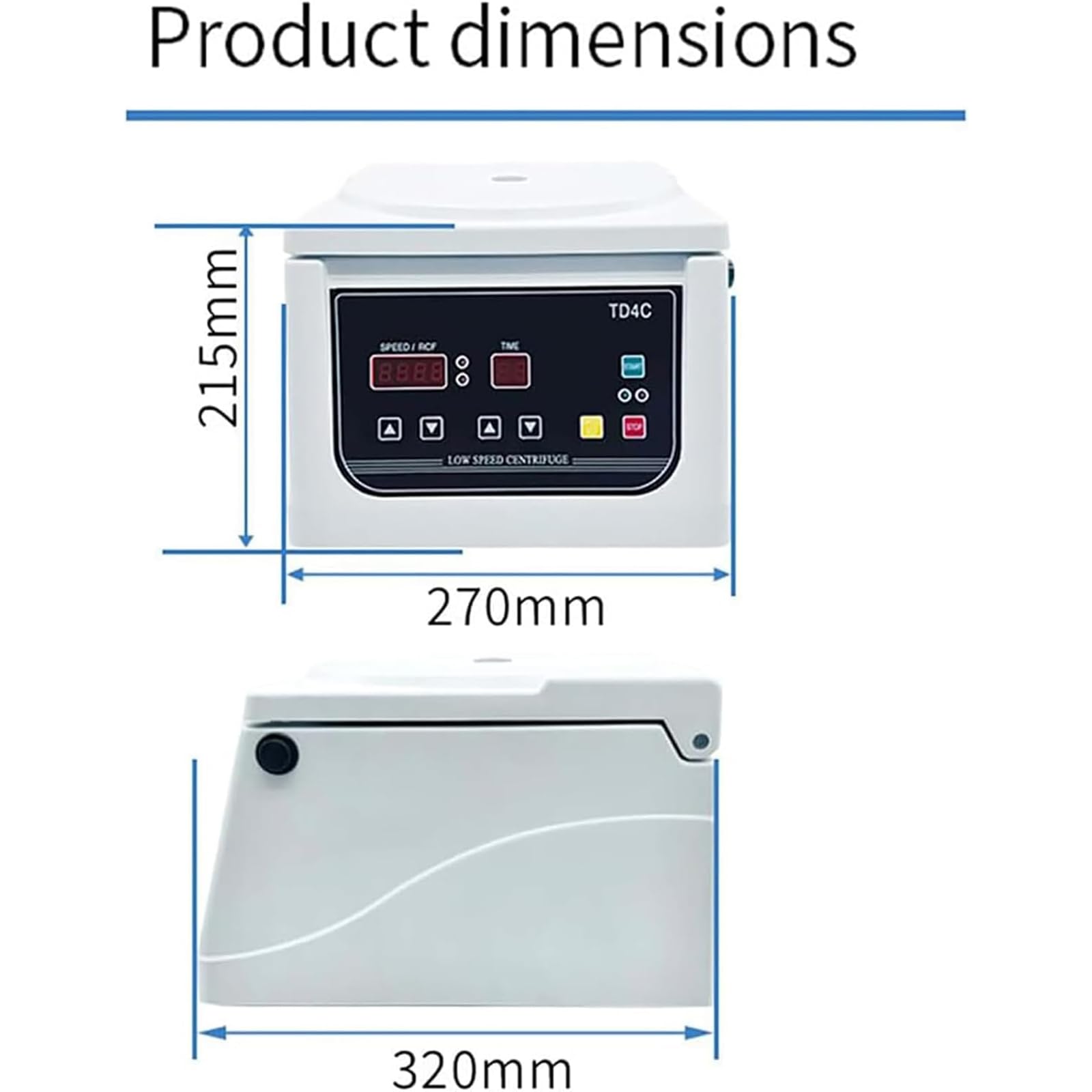 Wirówka laboratoryjna 8 x 10 ml, wirowanie cyfrowe, prędkość: 4000 RPM, zakres czasu: 0-99 min, siła odśrodkowa: 2150 x G, dla uczelni, instytutów badawczych