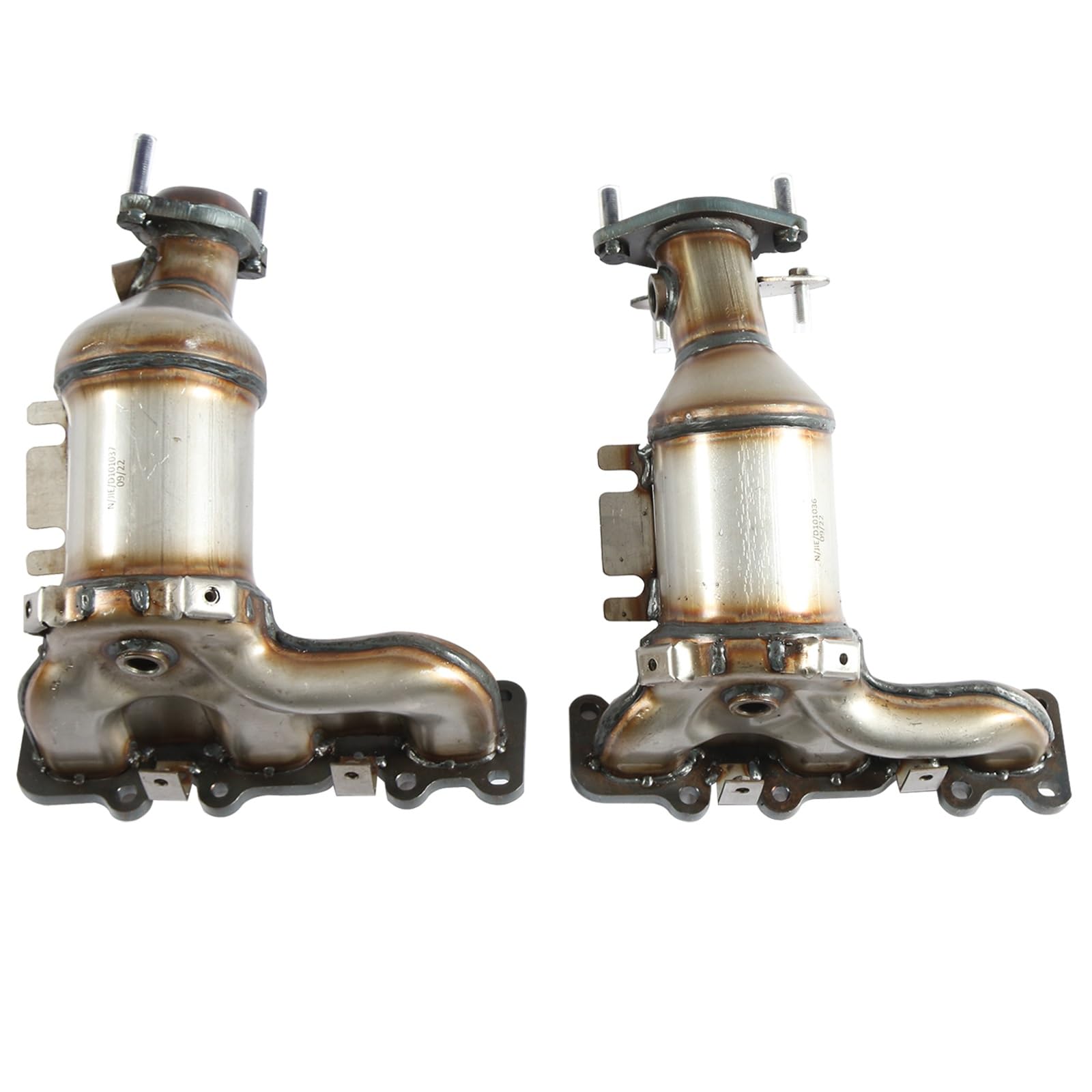 BoardRoad Left Right Catalytic Converter Stainless Steel Direct Fit For 2013-2019 Ford Explorer FLEX Taurus Police Interceptor 3.5L/3.7L / 2013-2016 Lincoln MKS MKZ / 2013-2018 MKT / 2016-18 MKX 3.7L