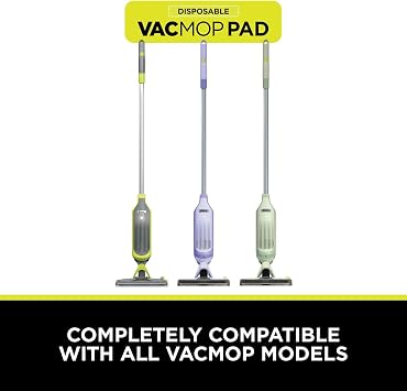 Shark Disposable Hard Floor Vacuum and Mop Pad VACMOP Refill 16 Pack | White 1304HK200UK
