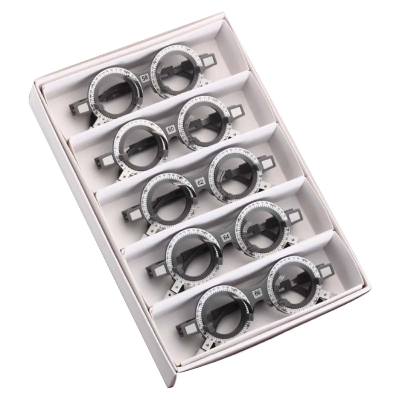 Prueba de Montura de Prueba de Optometría PD58-66 para Gafas, Inserto de Montura Ajustable para Gafas, Equipo para Gafas