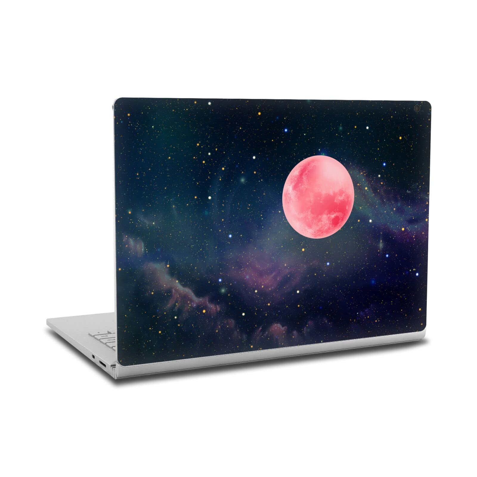 Vinyle autocollant lune rose espace compatible Microsoft Surface Book 2 skin protection - 7
