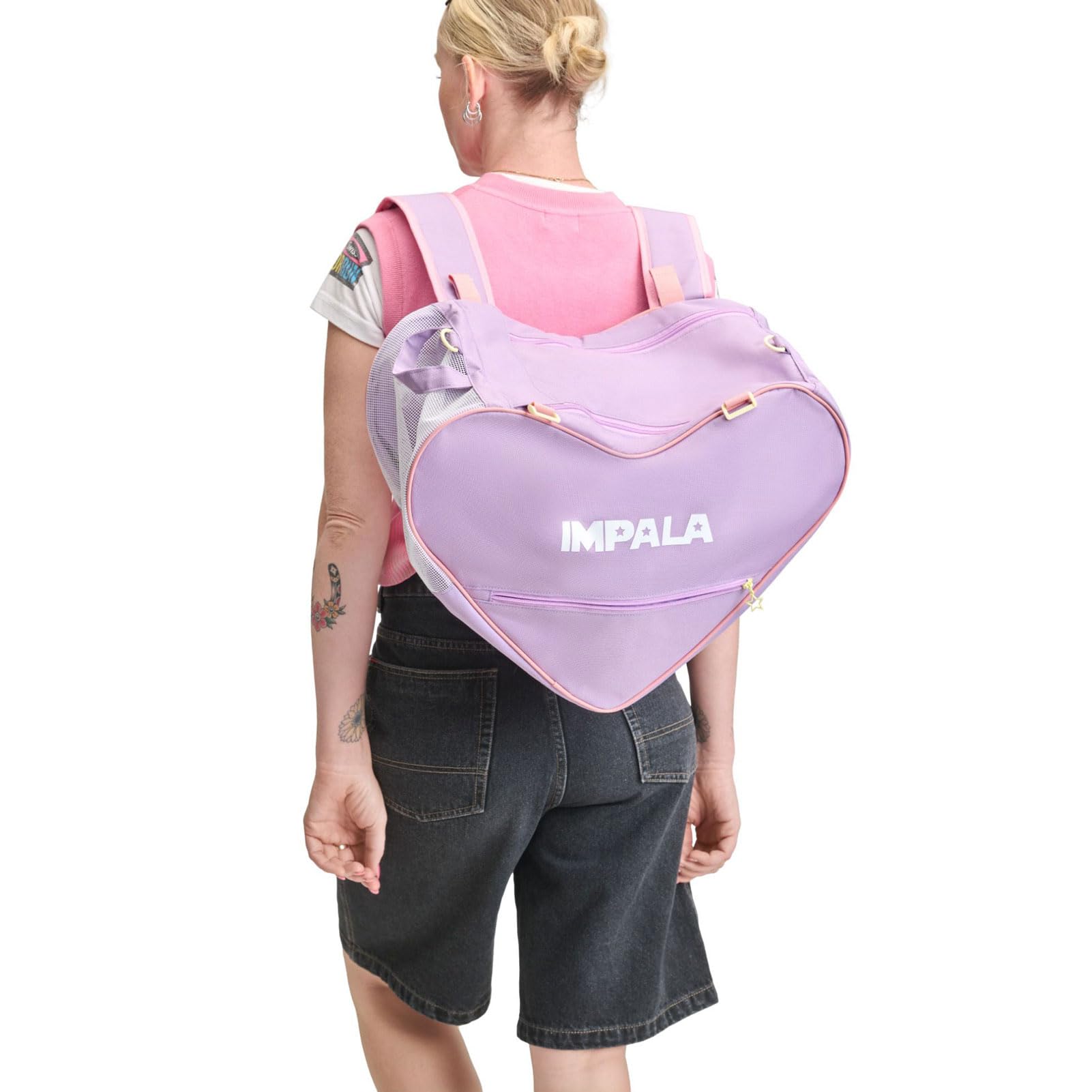 IMPALA Sac pour patins à roulettes et skateboards, lavande, taille unique