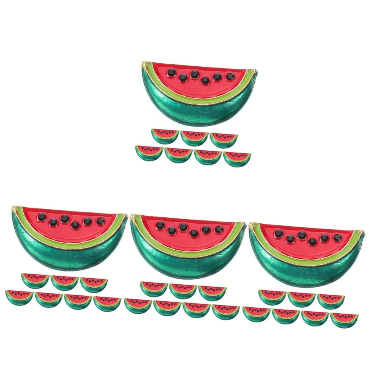 Amosfun 32 Stk Wassermelonenbrosche modeschmuck damen accessoires -Emaille-Pin Wassermelonen-Anstecknadel Wäscheklammern Anzug-Cardigan-Anstecknadel Wassermelonen-Reversclip