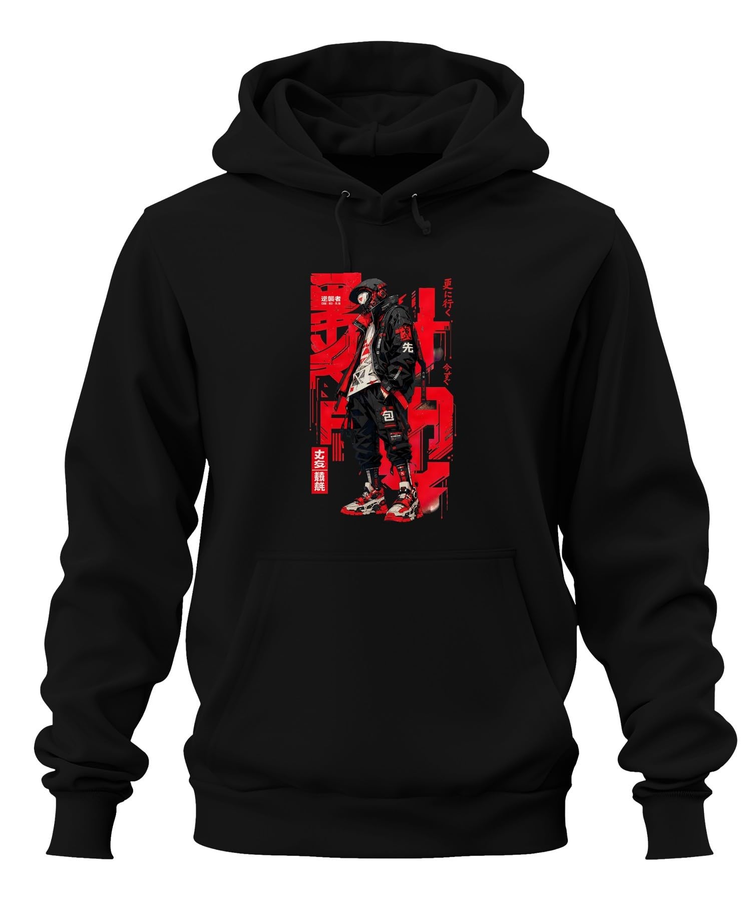 Techwear Anime Ninja Japan Y2K - Sudadera con capucha