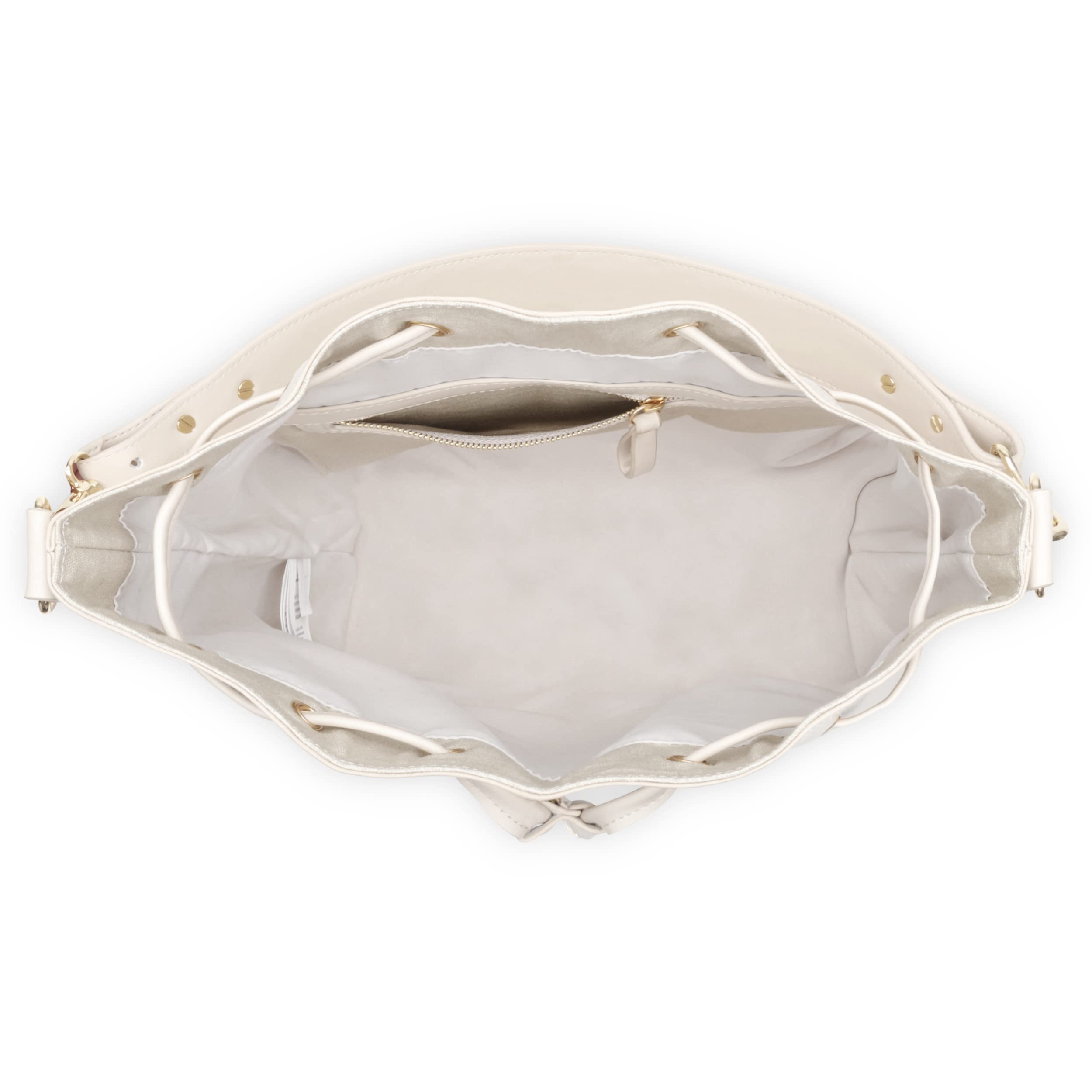 Expatrié Beuteltasche Damen Beige - Sarah Medium - Handtasche aus Veganem PU Leder - Umhängetasche für City, Business, Freizeit - Schlicht & Stylisch