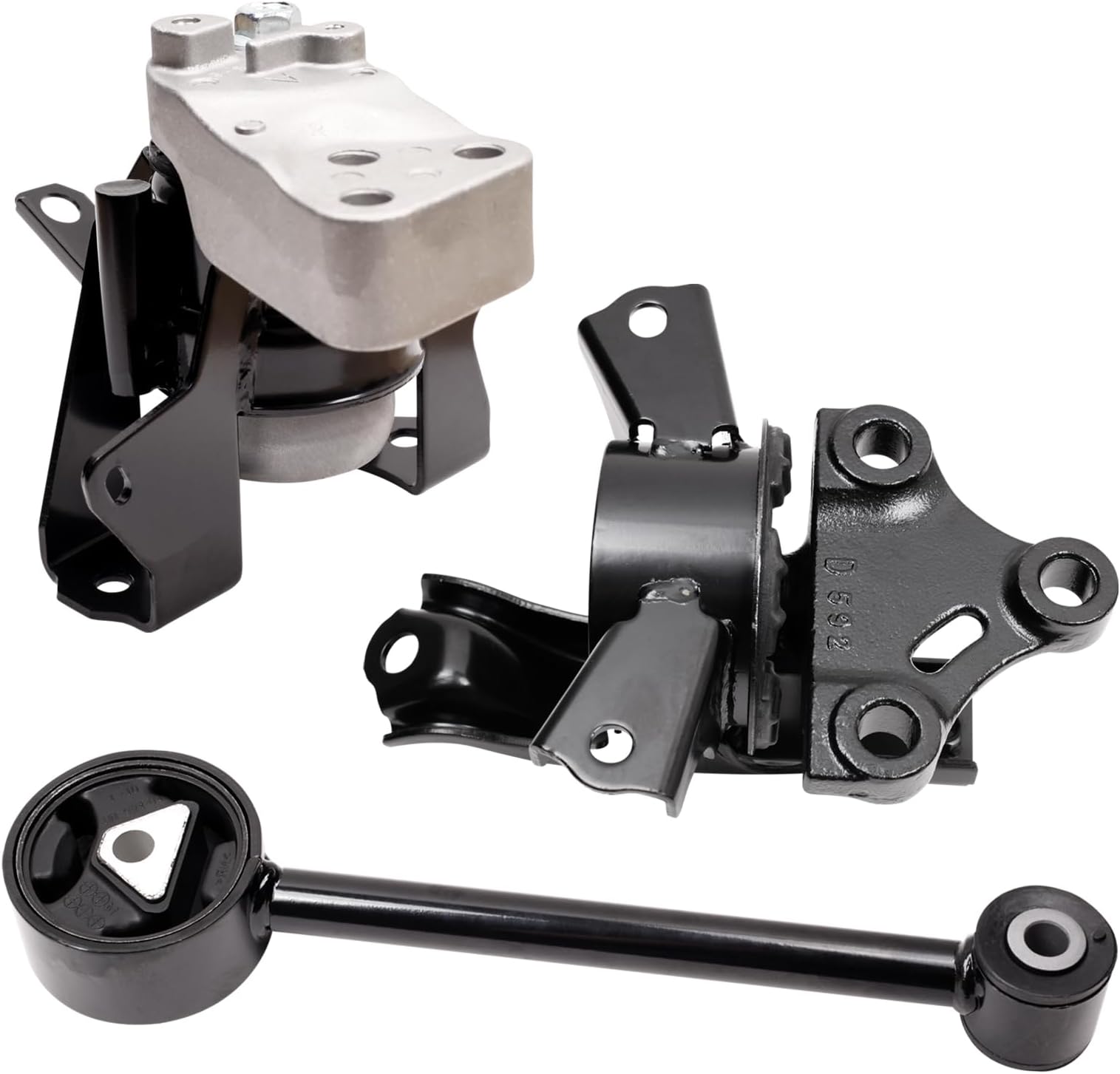 Engine Mount Compatible with 2014-2022 Mitsubishi Mirage 2017-2022 Mitsubishi Mirage G4 1.2L -Transmission-Automatic Replace for A4660 A4659 EM7359 (Set of 3)