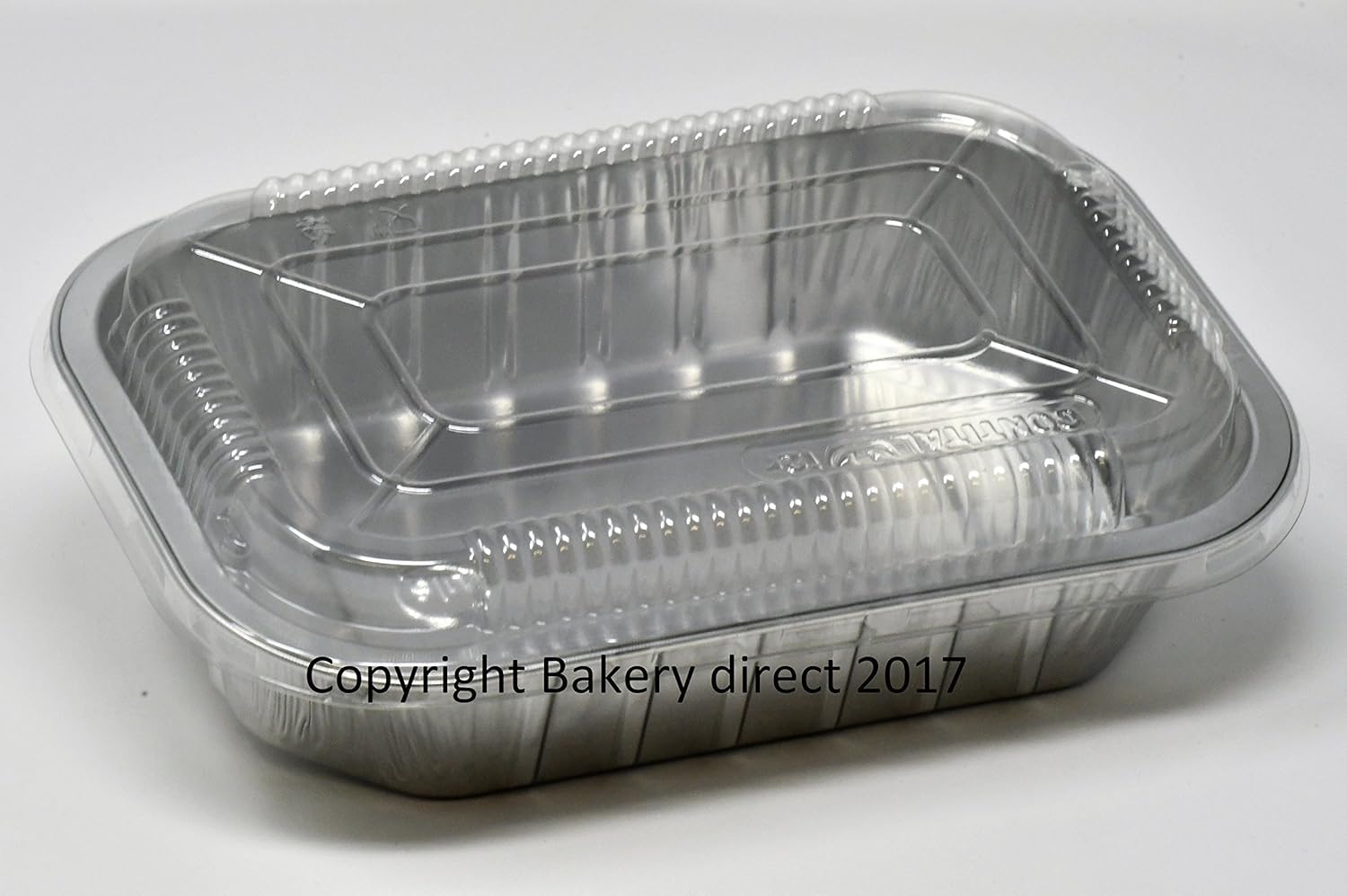 Bakery Direct Strong Aluminium foil Disposable Fully Recyclable Baking Trays with Lids (25)