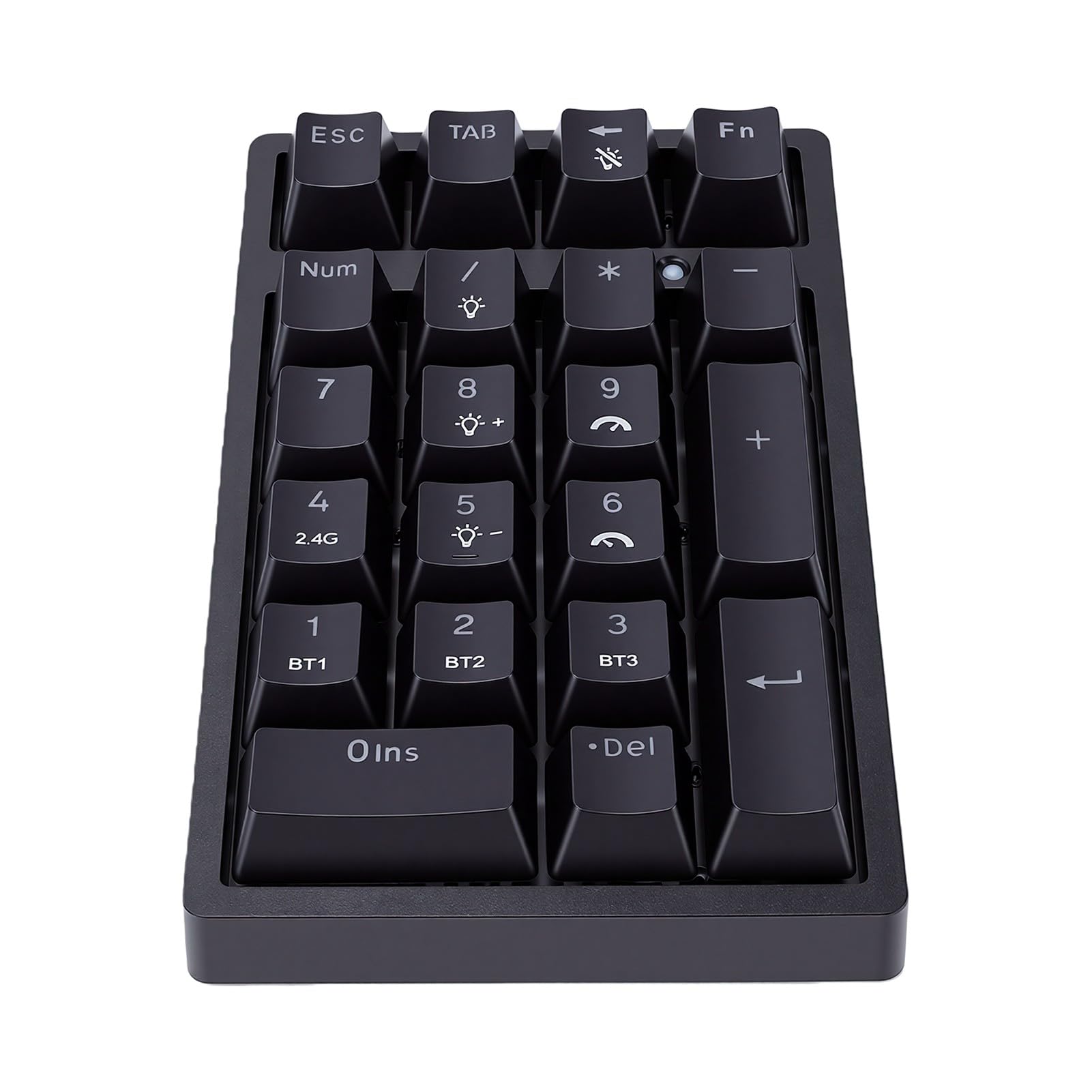 Fabater Tastierino Numerico Meccanico, Numpad BT 2.4G Cablato, 21 Tasti con Retroilluminazione RGB, Asse Silenzioso per Laptop, PC