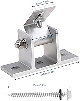 Vista 7 de Panel solar ajustable Soporte de montaje de inclinación Base de montaje en panel solar Soporte de techo Ángulo de inclinación 10° -60° Soporte