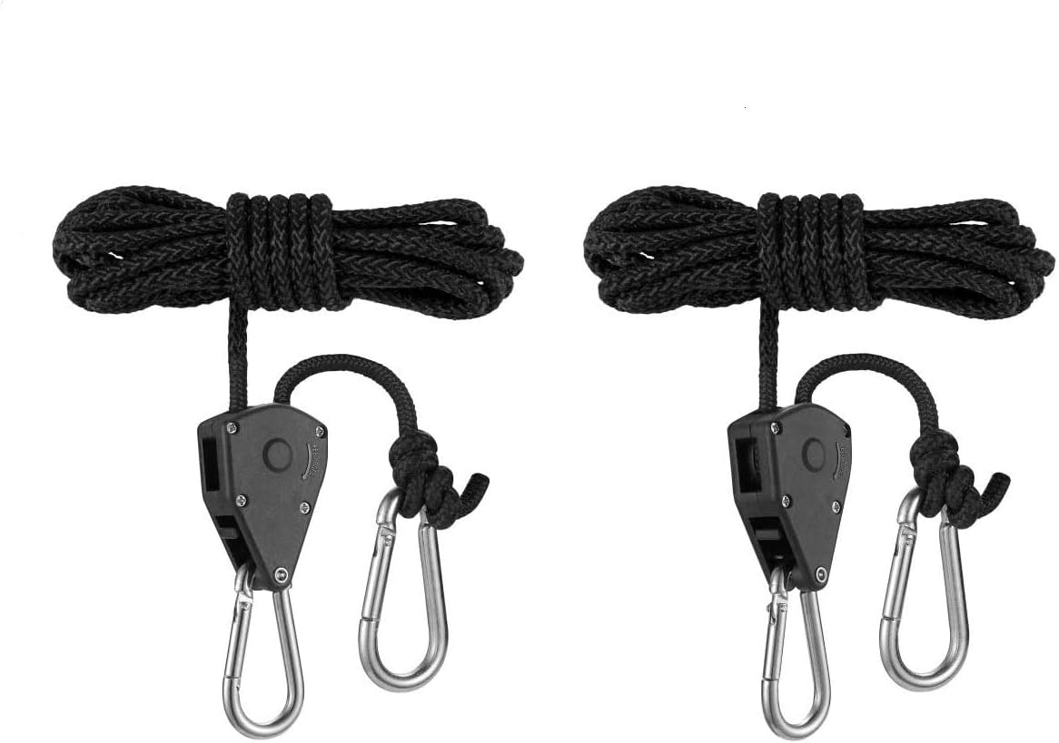 KQO 1 Pair 1/8 Inch Light Heavy Duty Rope Hanger Adjustable