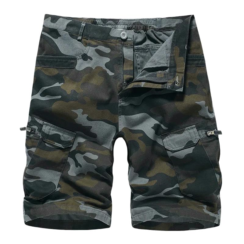 Short cargo d'été multipoches homme en toile respirante anti-déchirure