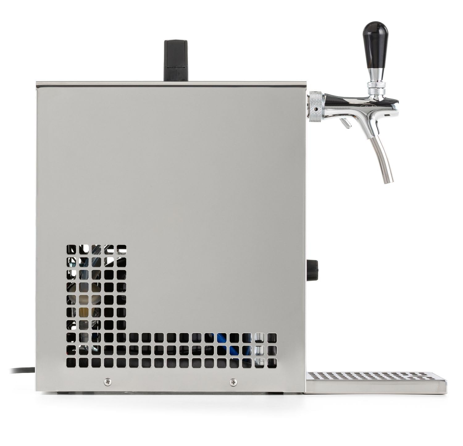 Komplett Set - Zapfanlage, Bierzapfanlage, Bierkoffer, Durchlaufkühler PYGMY 25 1-leitig Trockenkühler, 35 Liter/h, 0,5 l CO2 Flasche, Zapfkopf:Kombi