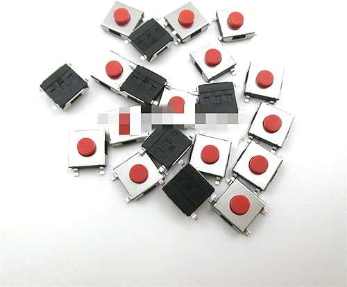 GALSOR tact Switch, 100PCS/LOT 663.1 Mm SMD Switch 4 Pin Touch Micro Switch Push Button Switches Red SMD Tact Switch