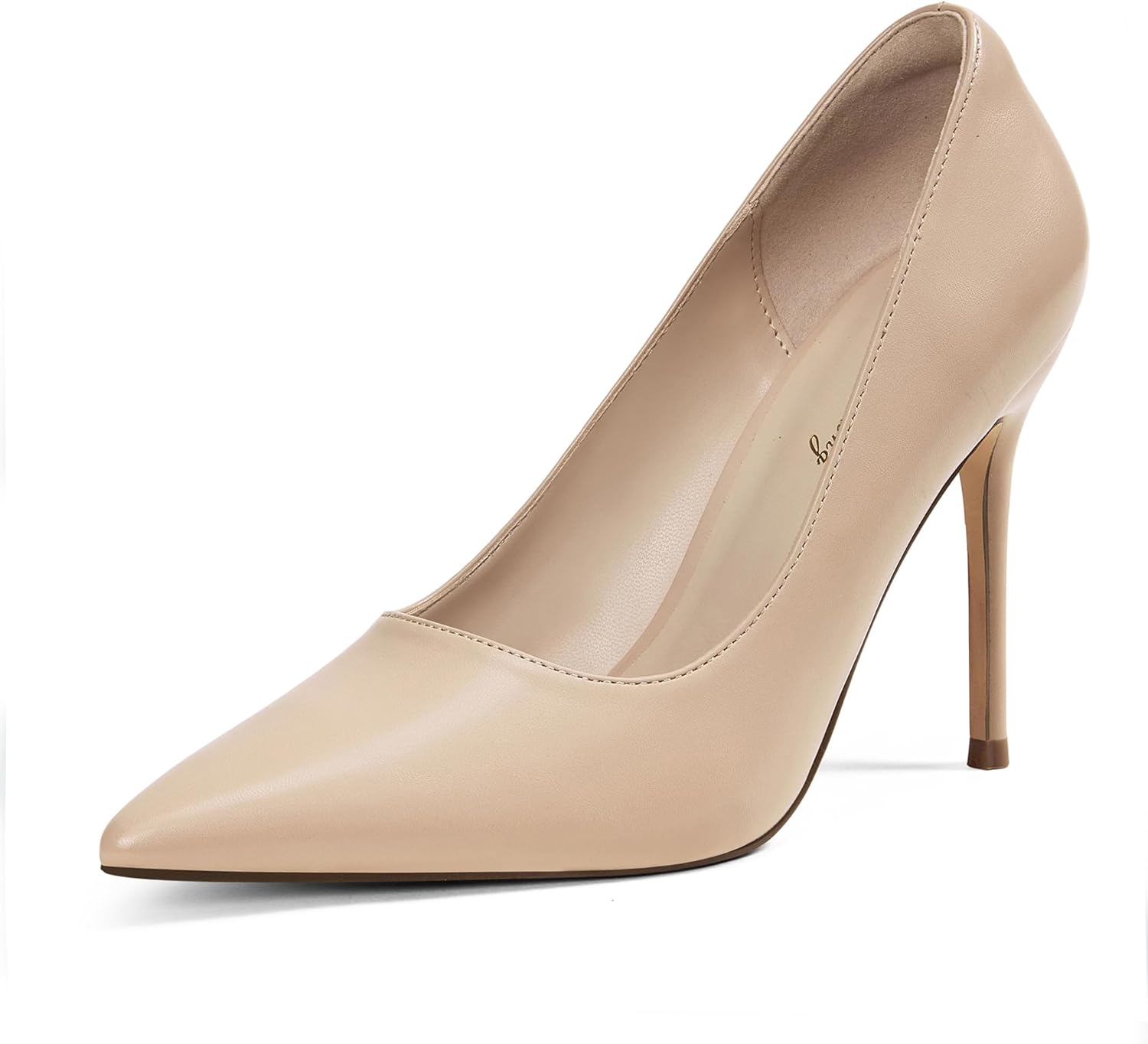 Elisabet Tang Women's High Heels Pumps Closed Pointed Toe Stiletto 4inch Heels Classic Office Special Dressy Wedding Pump Shoes