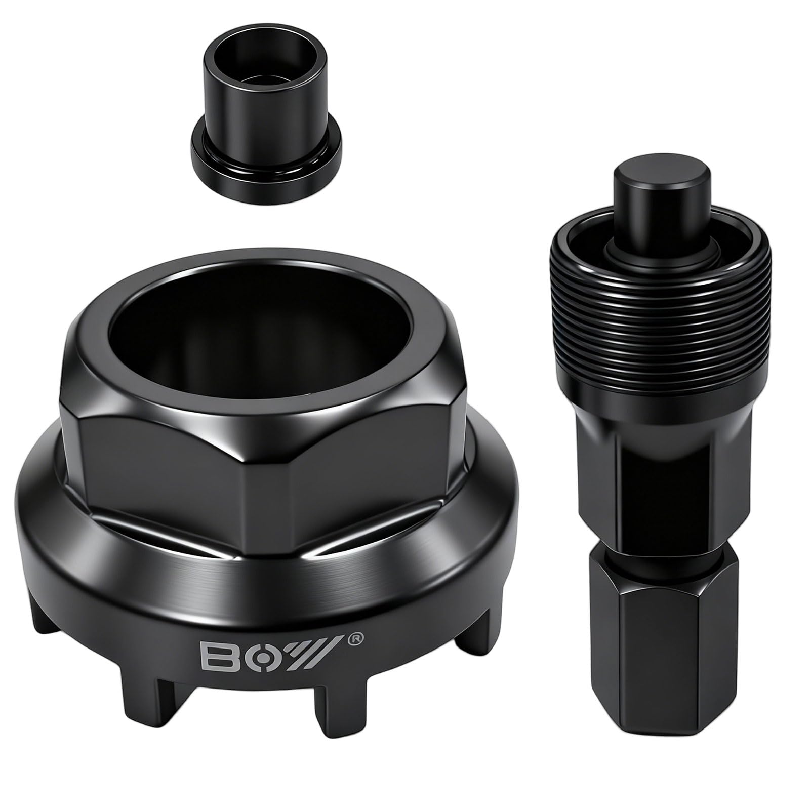 AYUMAL Lockring Tool, Bike Crank Removal Tool 8-Tooth Splines Bottom Bracket Tool for Bicycles Motorcycles ETC (Black)