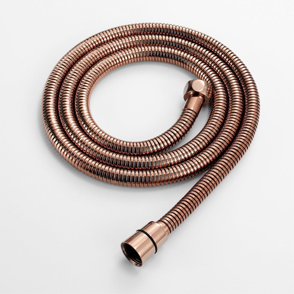 Manguera de ducha flexible de acero inoxidable de 1,5 m, antitorsión G1/2 pulgadas, tubo de ducha de repuesto con sellos y conector de ducha universal