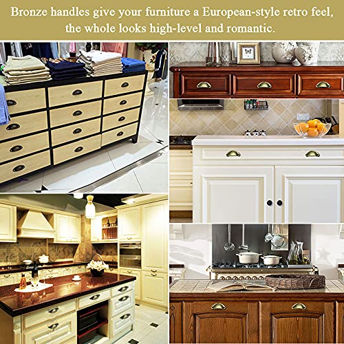 VCRANONR 24 Pz Maniglie Conchiglia Vintage