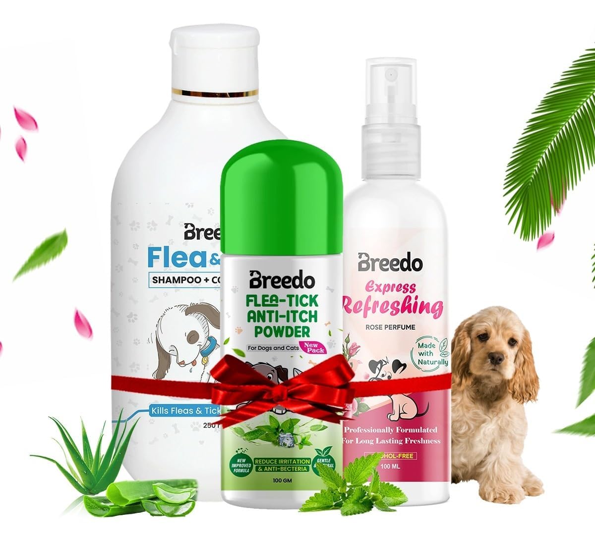 Breedo Ditch to Itch Dog Organic Shampoo | Dog Rose Fragrance Perfume | Dog Powder for Pomeranian, Shih tzu Puppy, German Shepherd, Labrador and Golden Retriever Powder for Persian Cat(Combo of 3) (B0CGM6XZ7W) Amazon Price History, Amazon Price Tracker