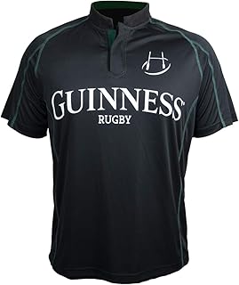Black & Green Short Sleeve Rugby Jersey | Officially Licensed Irish Rugby Shirt