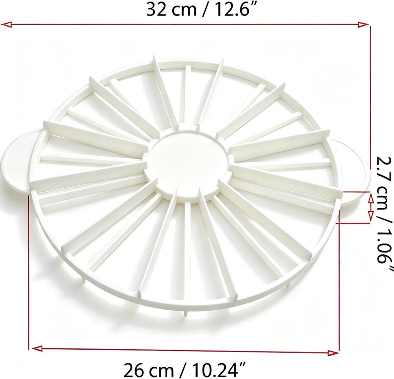 Cake Portion Marker 10 or 12 Slices Round Cake and Pie Marker Divider Double Sided Cake Slicer Divider for Pastry Baking