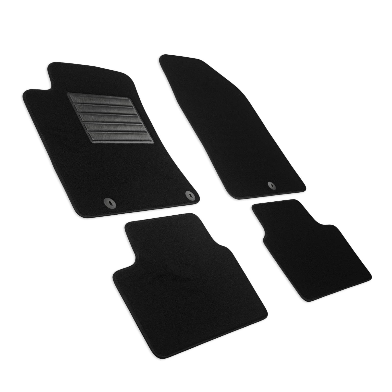 MDM SP-7438 Velour Car Mats for Hyundai i30 III (PD) (Hybrid) 2017 Onwards Black