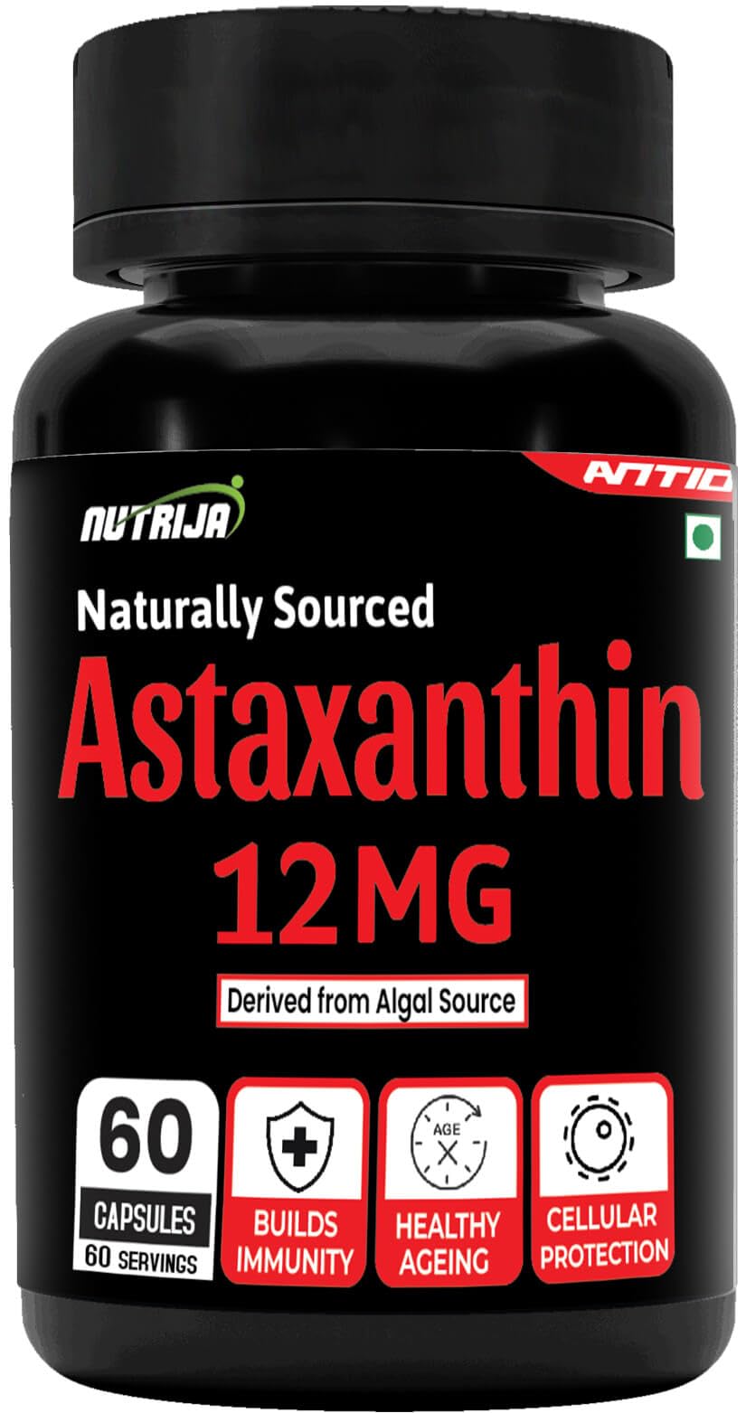 NutriJa Astaxanthin 12mg – Naturally Sourced from Algae, Antioxidant Supplement | Supports Cardiovascular Health, Support Healthy Ageing (30 Capsules) — Amazon image 6