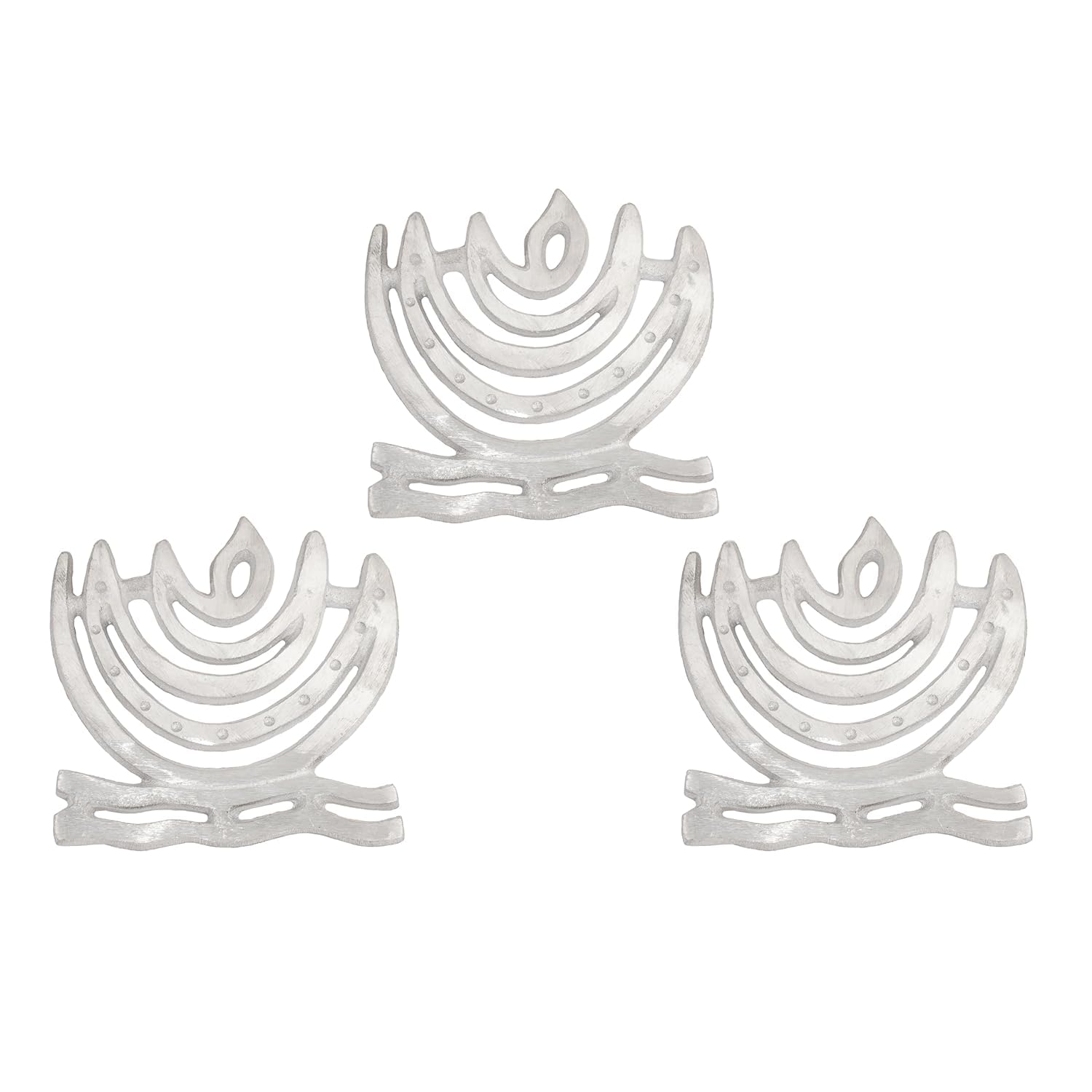 TREEMAISON Vastu Aluminium Helix for Vastu Remedy |Size- 4 Inch Approx | Vastu Remedies for Toilet - Door | Zone Correction | Vastu Dosh Nivaran Remedy | Pack of 3 |