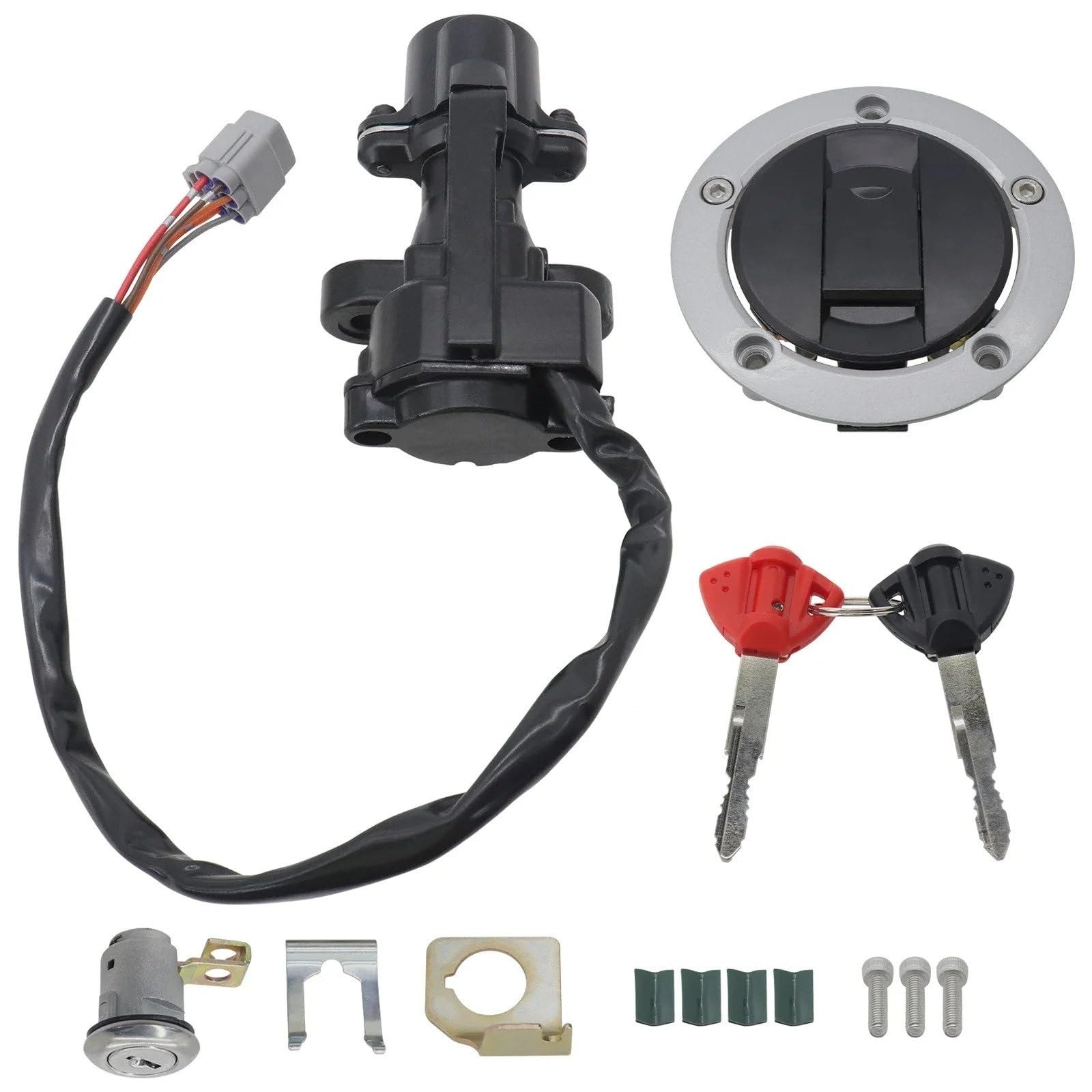 Ignition Coils Pack For Suzuki GSXR 1000 600 750 Fuel Gas Cap Seat Lock Keys Ignition Switch Kit 37101-40820 37101-40821 37101-40830