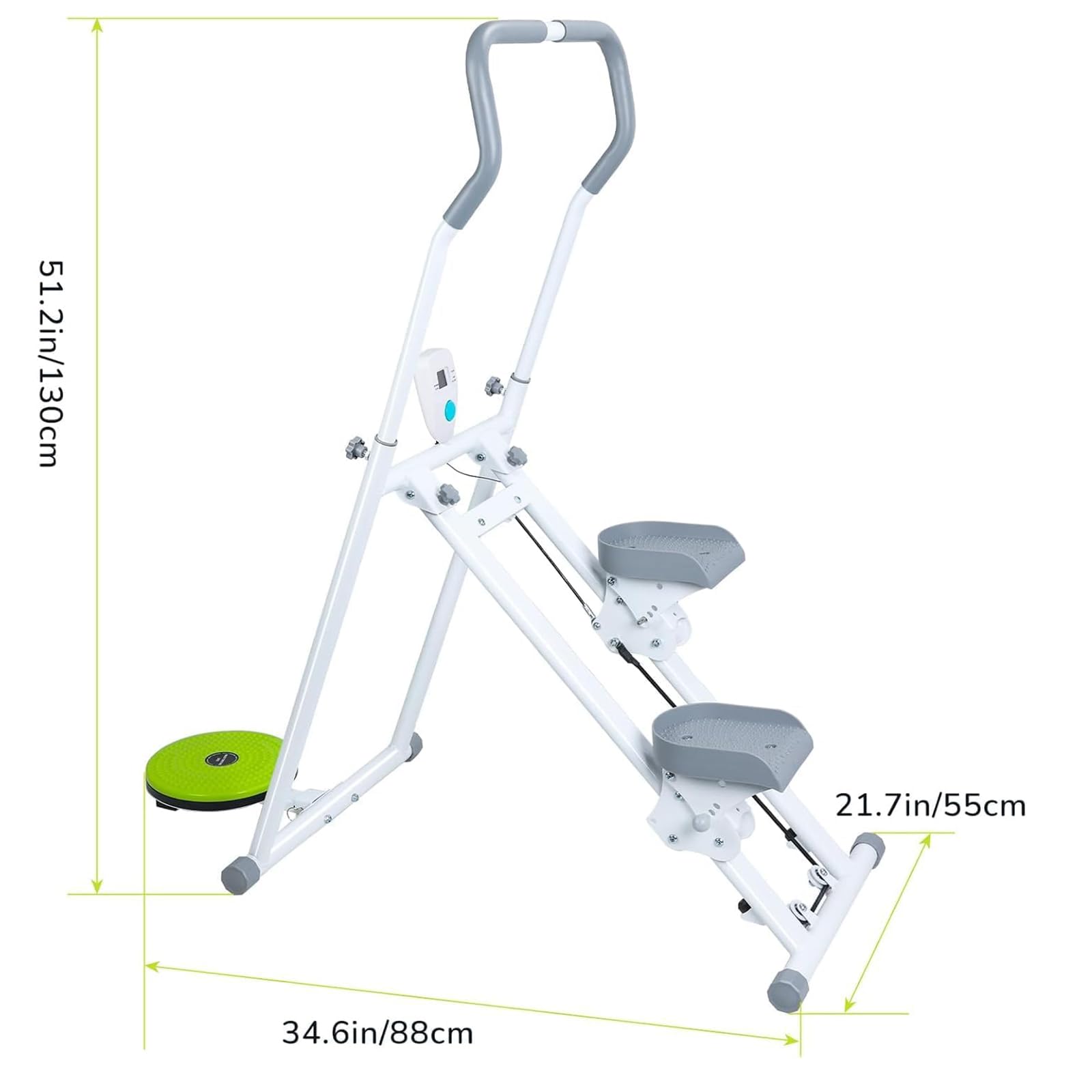 Scalatore verticale pieghevole per palestra domestica, per la perdita di peso e il fitness, design resistente e compatto