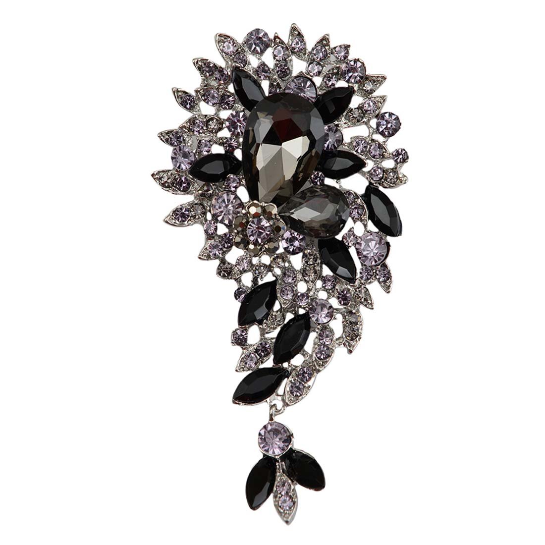 Elegant Crystal Brooch Pin