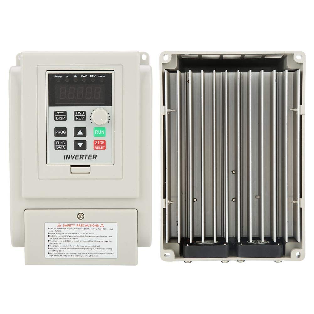 Variateur de fréquence, 220VAC Variable Frequency Drive VFD Speed Controller pour monophasé 1.5kW AC Motor, VFD Inverter Frequency Drive CNC Drive Converter