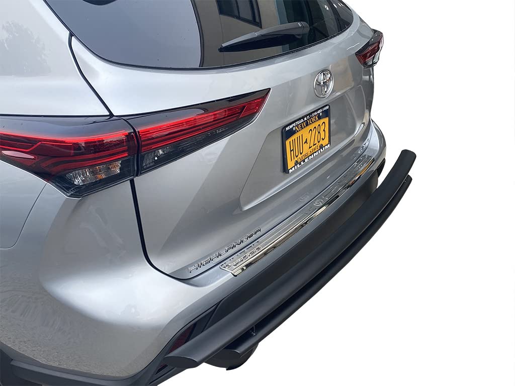 Vanguard VGRBG-1350-2165BK Black Powdercoat Double Layer Rear Bumper Guard | Compatible with 20-25 Toyota Highlander