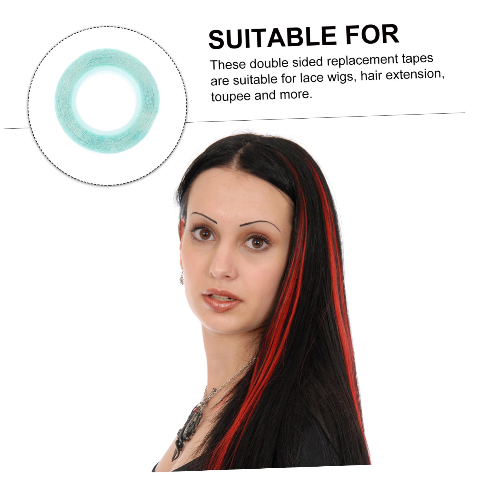 POPETPOP 12 Rollos De Peluca Cinta De Doble Cara Cinta Trasera Doble Pelucas De Pelo Cinta Adhesiva Cinta De Doble Cara Cinta De Para El Cabello Peluca Frontal De Encaje Coleteros