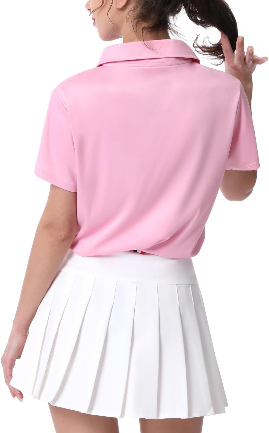 3-Pack Women's Short-Sleeve Sport Polo Shirts Quick Dry Moisture-Wicking Activewear Polos Tops for Work - Image 3