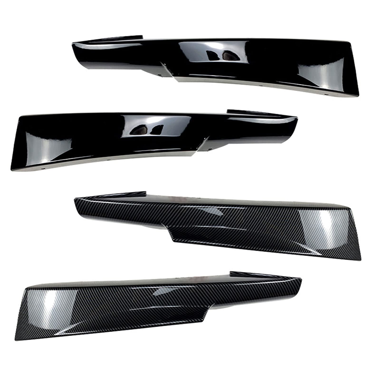 Kit de carrosserie avec séparateur de lèvre de pare-chocs avant Style pour BMW Série 3 E90 Facelift LCI M-Sport Séparateur Sport Extérieur Tuning Noir (fibre de carbone)