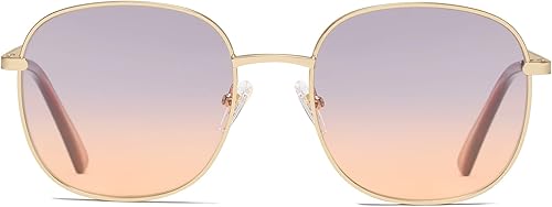 SOJOS - Lentes de sol clásicos cuadrados para mujer y hombre con bisagra de resorte SJ1137