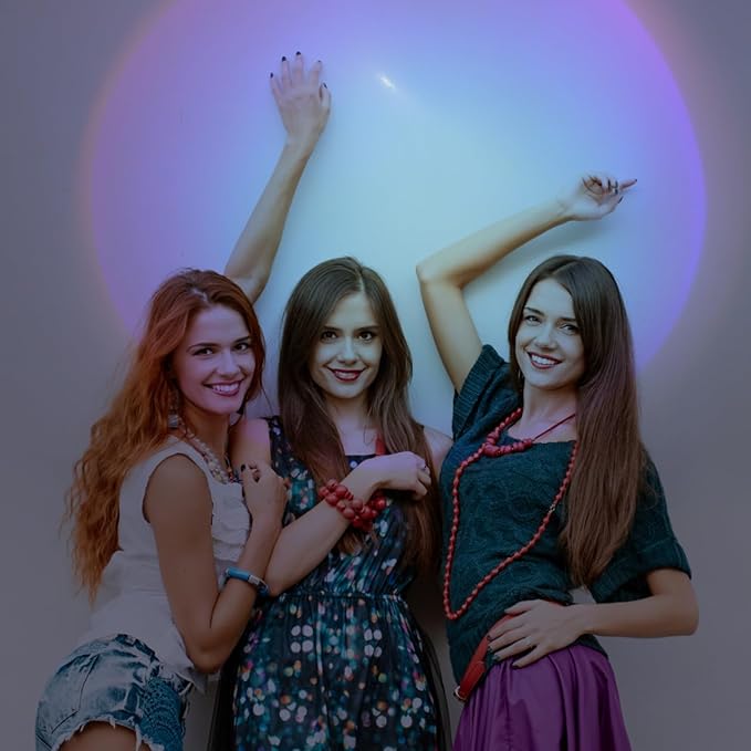 CHILDWEET CHILDWEET 2Pcs Led Sunset Projection Lamp USB Night Light for Home Party and Bedroom Sunset Lamp Projector for Romantic Atmosphere and Relaxation photo 5