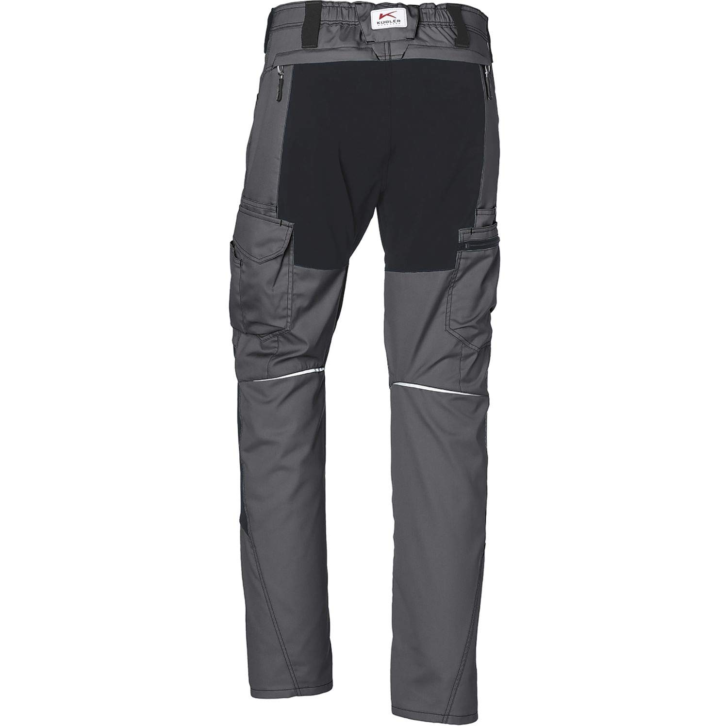 KÜBLER ACTIVIQ Stretchhose – ergonomische Arbeitshose mit elastischer Mischgewebekonstruktion, Mehrtaschensystem, Reflex-Details