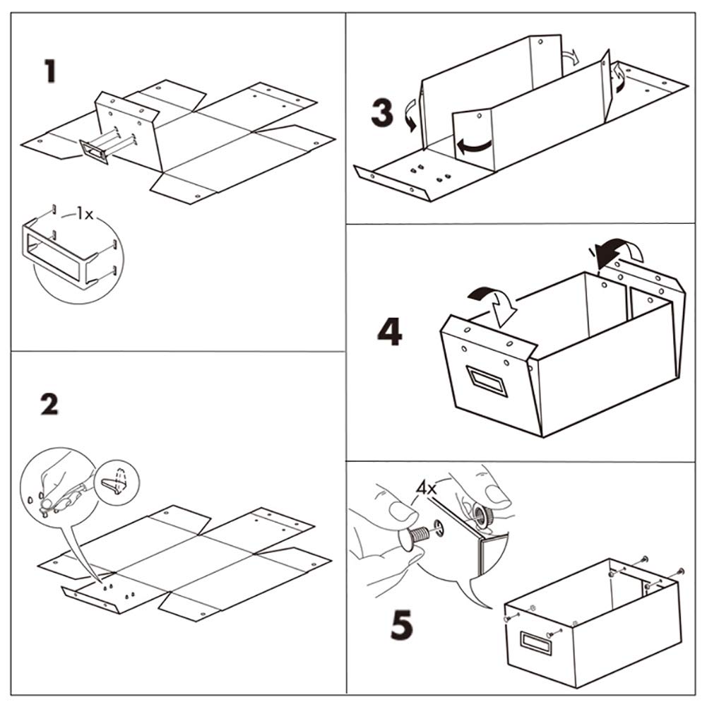 DXAQC Storage Box,Classic Storage Box-Storage Cardboard Boxes and