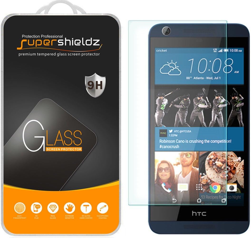 Amazon Com Supershieldz Designed For Htc Desire 626 And Desire 626s Tempered Glass Screen Protector Anti Scratch Bubble Free