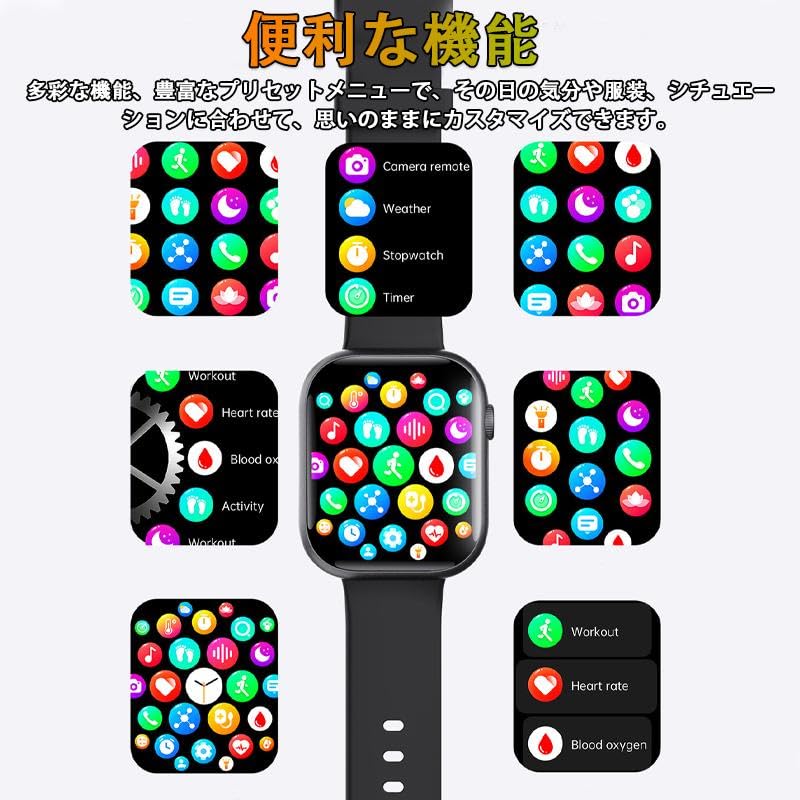 JENKRJOPV スマートウォッチ F58サムネイル4