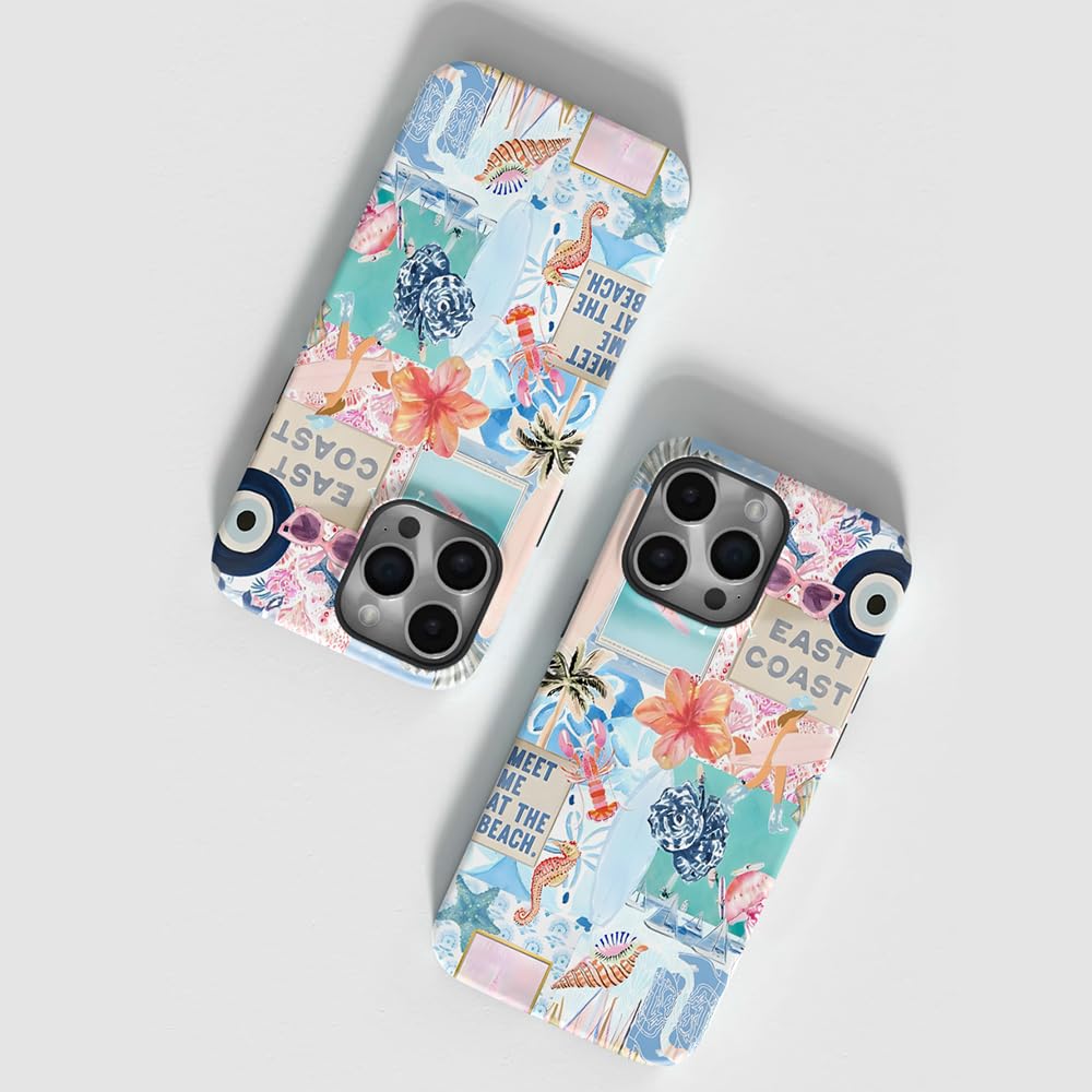 Amazon.com: SobLn for iPhone 17 Pro Case, Summer Ocean Vintage