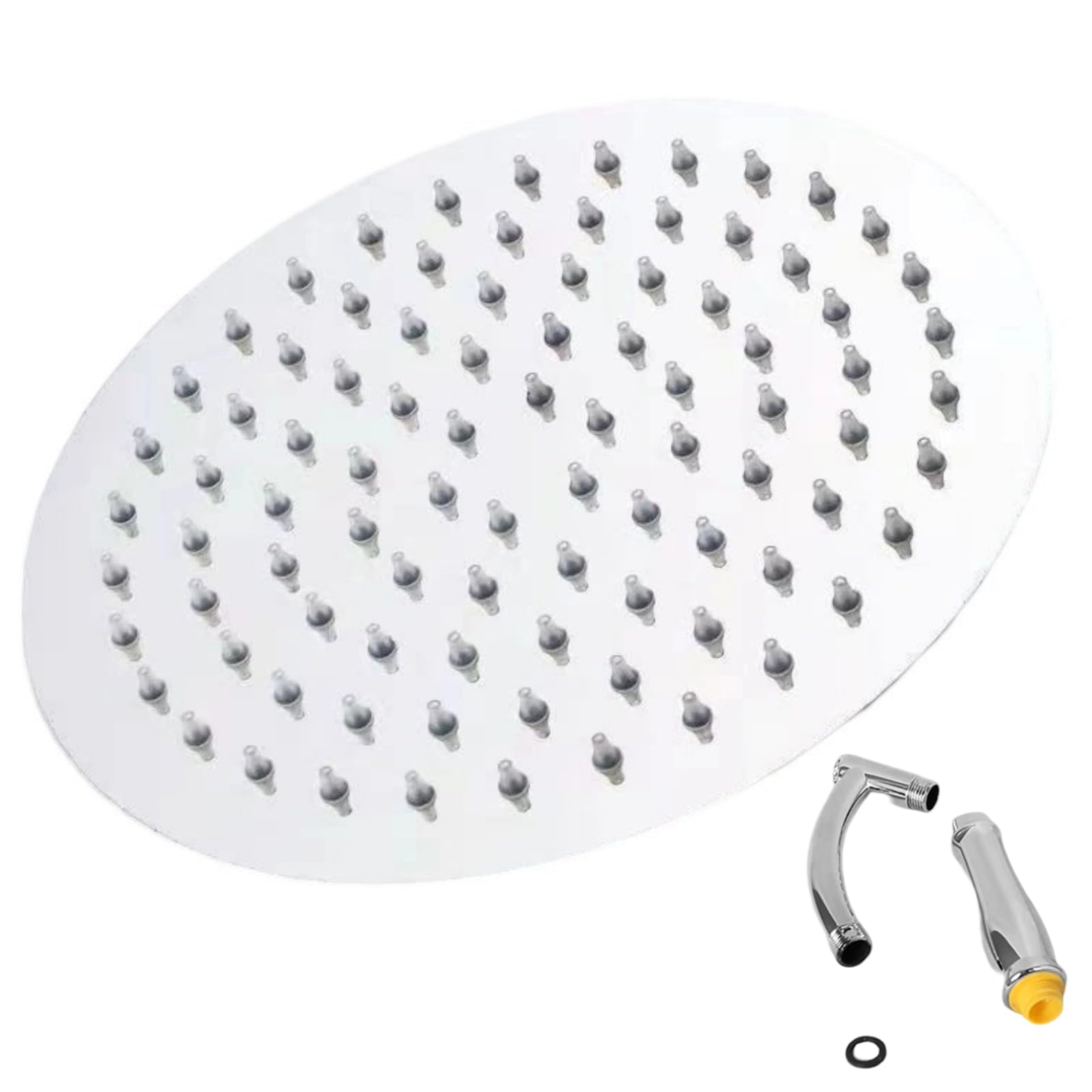 Flows Rainfalls Shower Head Stainless Steels Shower Head High Pressure Top Sprayer Bathroom Rainfalls Showerhead High Pressure Top Sprayer