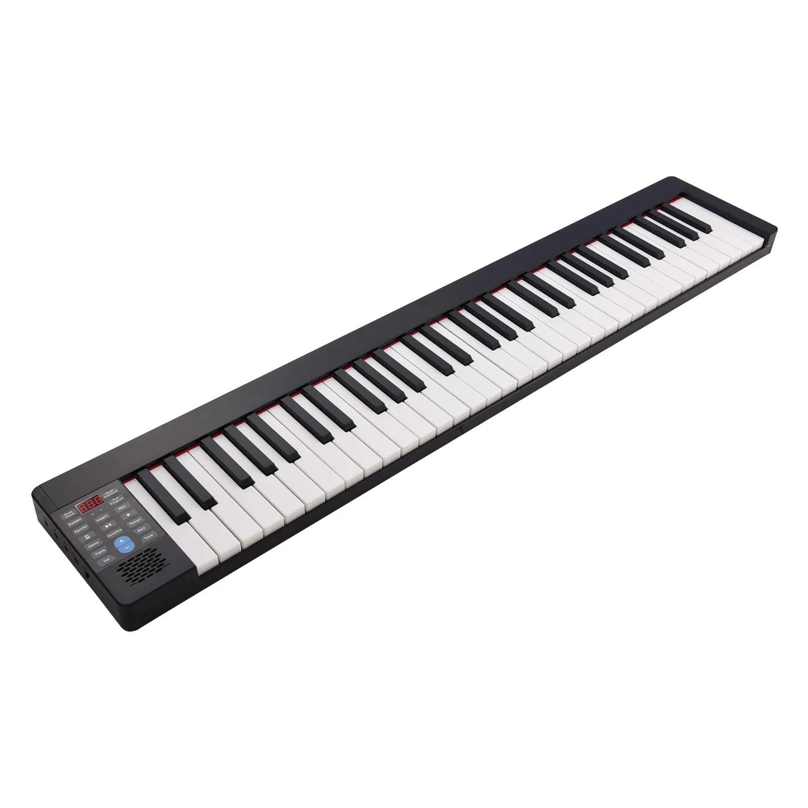 Pianoforte Elettronico Pieghevole A 61 Tasti Tastiera Per Pianoforte Digitale Multifunzionale Con Borsa Per Il Trasporto Pianoforte Elettronico per Principianti