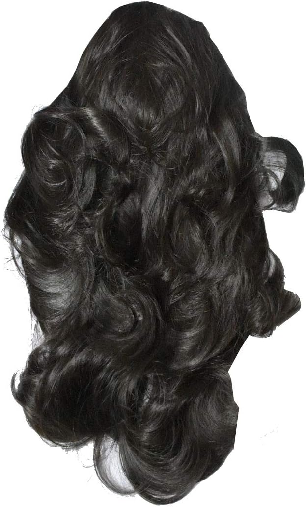 Step Cutting Plastic Clutcher Synthetic Straight-Curls Ponytail Hair Extension Wig for Women/Girl -22 Inches