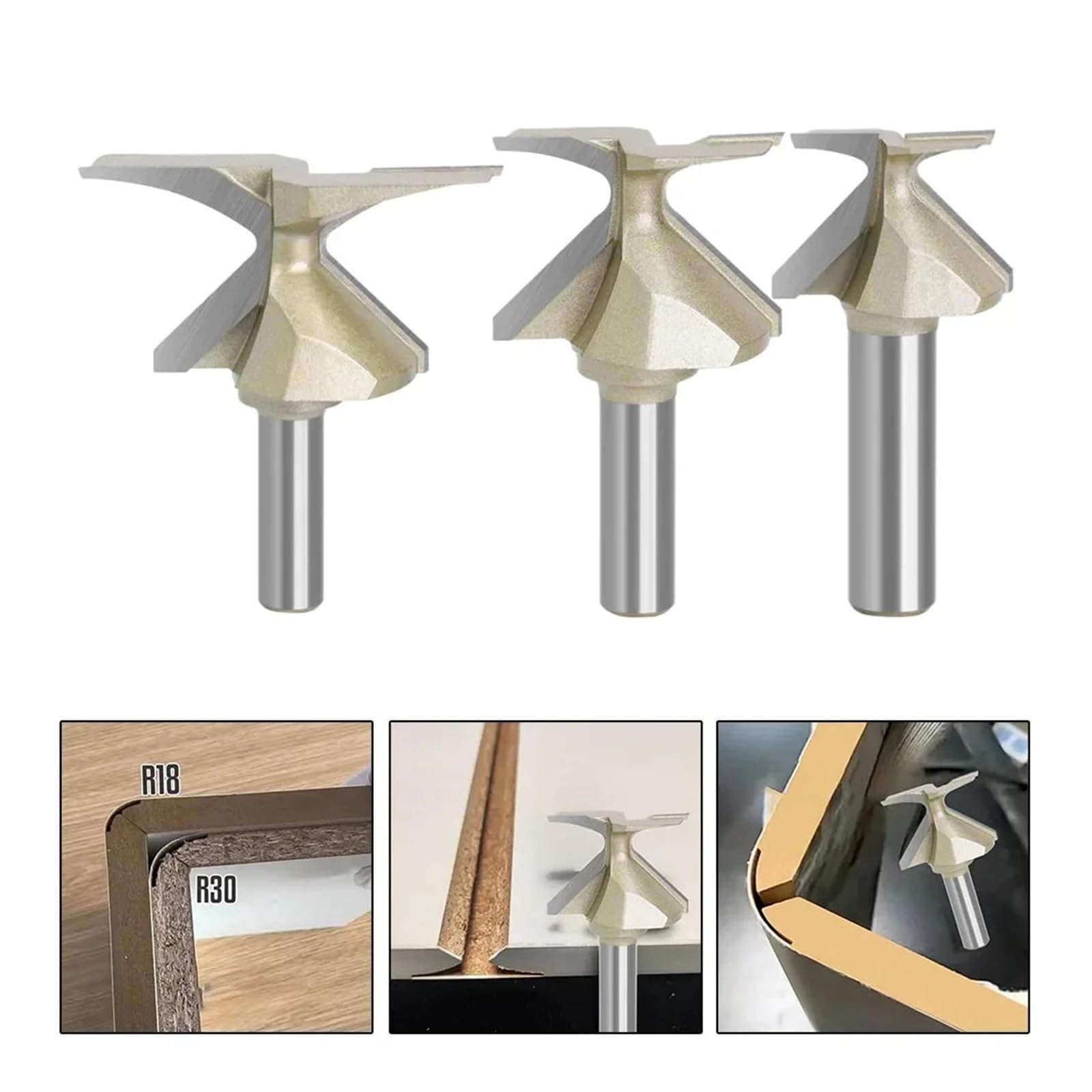 R18 R30 R50 Schaft Gebogene Integrierte-Messer Forming Werkzeug Holz Tür Wand Schrank Hobeln Bohrer Füllen Und Erweichen Prozess(R30)