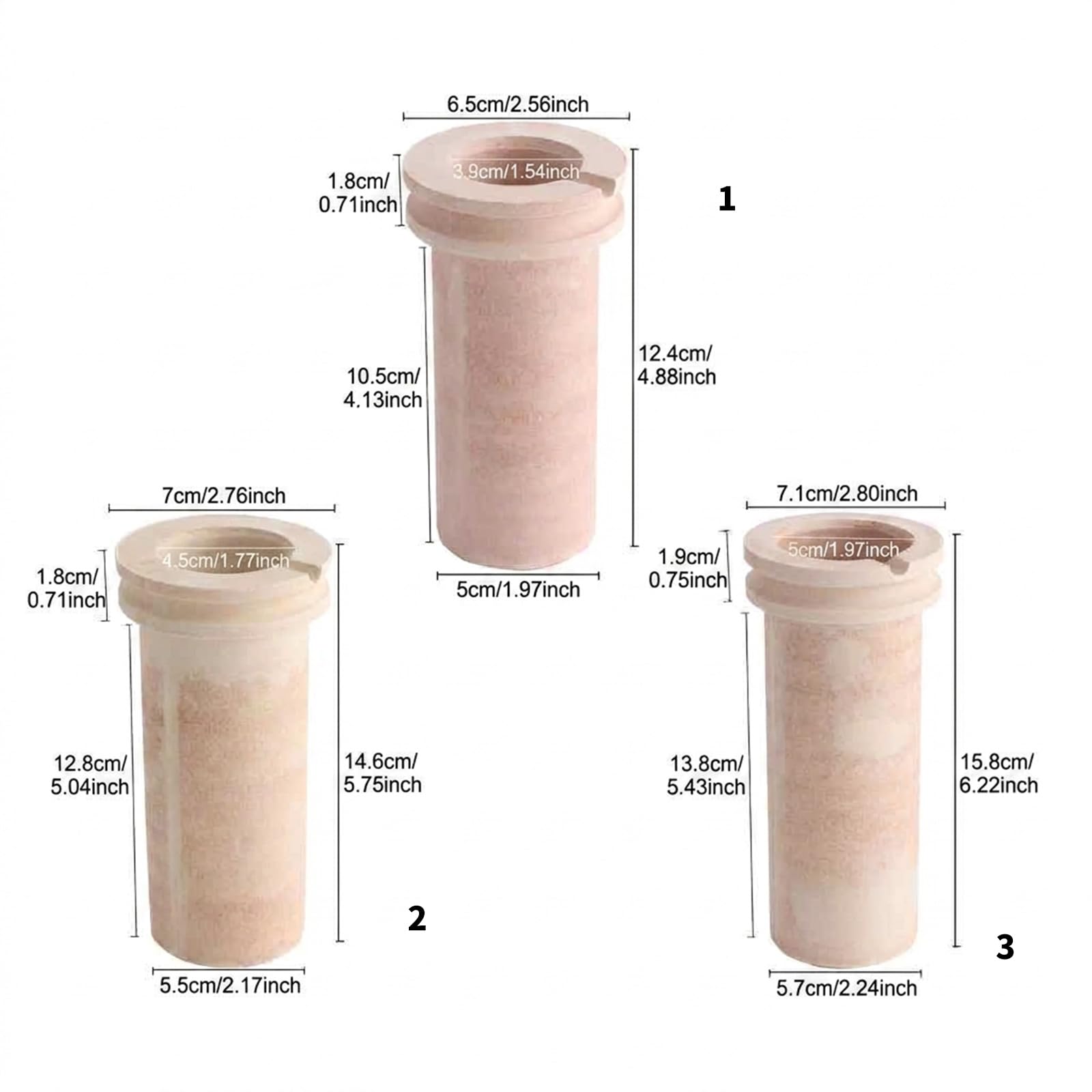 1 kg, 2 kg, 3 kg, Keramik, Gold, Schmelztiegel, für Mantel, Metallguss, Schmuckherstellung, Zubehör, Schmuckguss-Ausrüstung