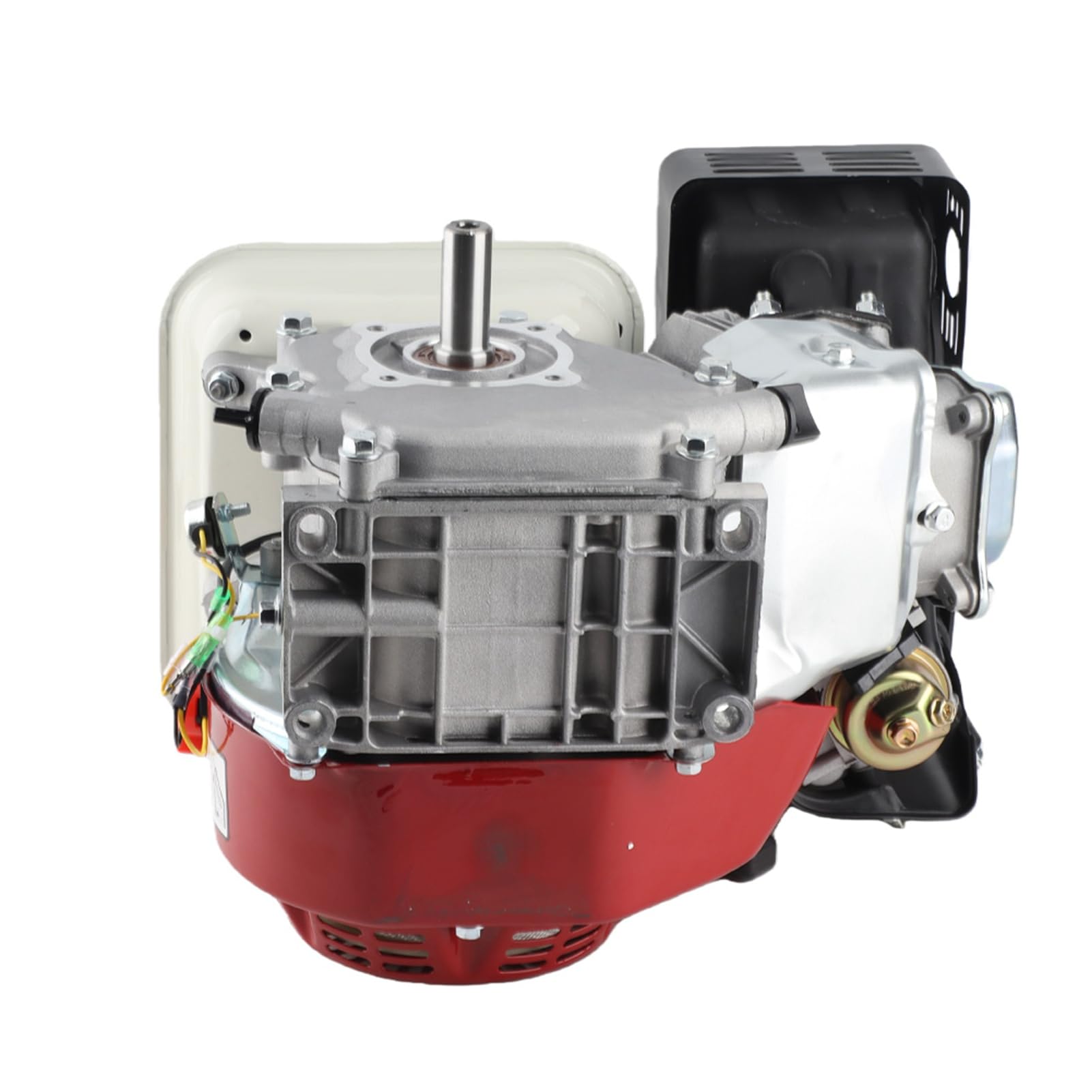 Motor de Gasolina OHV 168F de 4 Tiempos, 6,5 CV, Arranque Fácil, Funcionamiento Suave y Bajo Consumo de Aceite